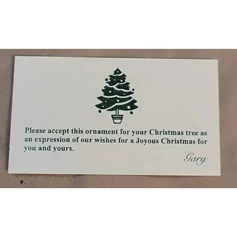 Gold Ornament with Green Accents Waupaca Foundry 2013 Employee Gratitude Gift